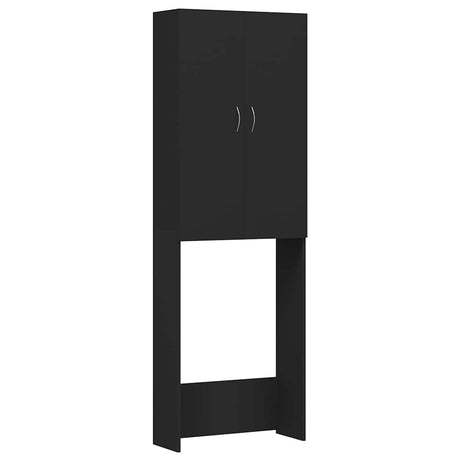 Vidaxl Waschmaschinenschrank 64x25.5x190 cm Schwarz