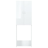 Vidaxl Waschmaschinenschrank 64x25.5x190 cm Hochglanz weiß