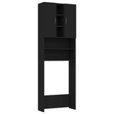 Vidaxl Waschmaschinenschrank 64x25.5x190 cm Schwarz