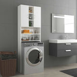 Vidaxl Waschmaschinenschrank 64x25.5x190 cm Hochglanz weiß