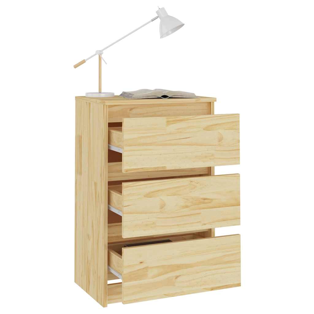 Vidaxl nachtkastjes 2 st 40x29,5x64 cm massief grenenhout