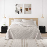 Vidaxl nachtkastjes 2 st 40x31x50 cm massief grenenhout zwart