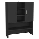 Vidaxl Waschmaschinenschrank 70,5 x 25,5 x 90 cm Schwarz