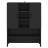 Vidaxl Waschmaschinenschrank 70,5 x 25,5 x 90 cm Schwarz