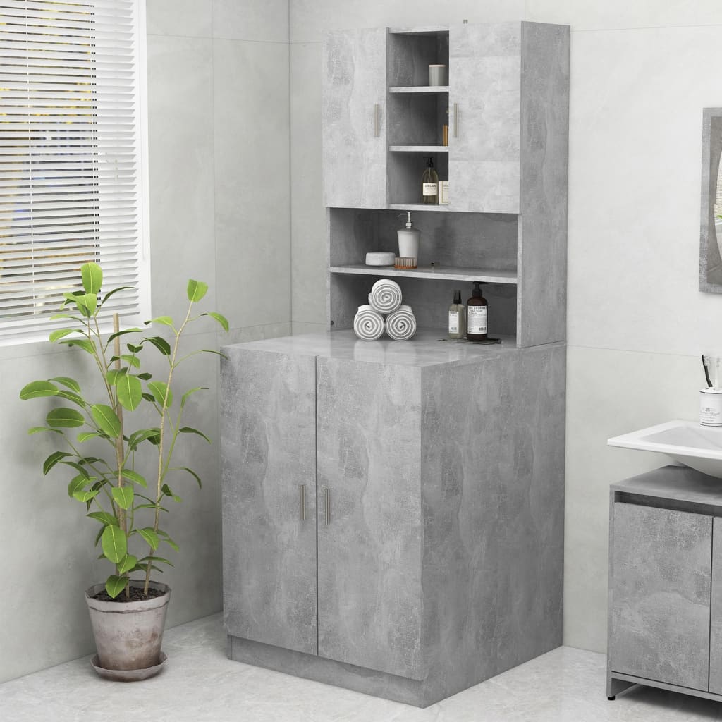 Vidaxl Waschmaschinenschrank 70,5 x 25,5 x 90 cm Betonpreis