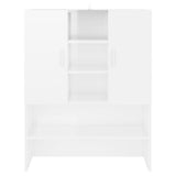 Vidaxl Waschmaschinenschrank 70,5 x 25,5 x 90 cm Hochglanz weiß