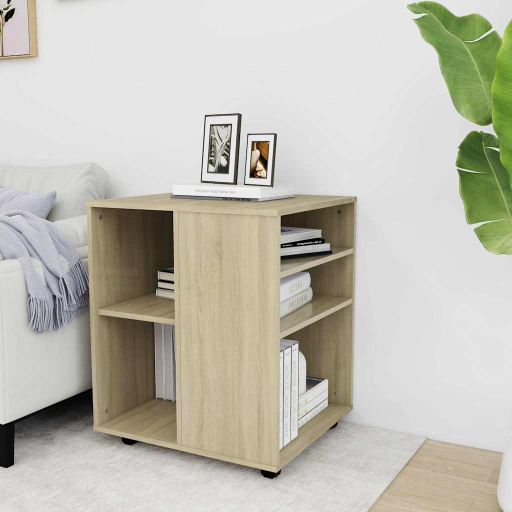Vidaxl rolkast 60x53x72 cm bewerkt hout sonoma eikenkleurig