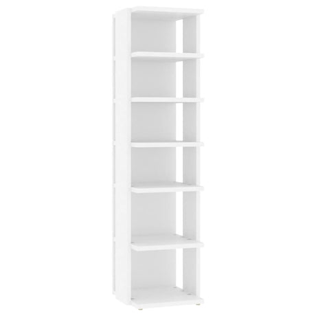 Vidaxl Schuhschrank 27,5 x 27 x 102 cm verarbeitetes Holz weiß