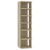 Vidaxxl Schuhschrank 27,5x27x102 cm Holzwerkstoff Sonoma-Eiche-farbig