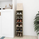 Vidaxxl Schuhschrank 27,5x27x102 cm Holzwerkstoff Sonoma-Eiche-farbig
