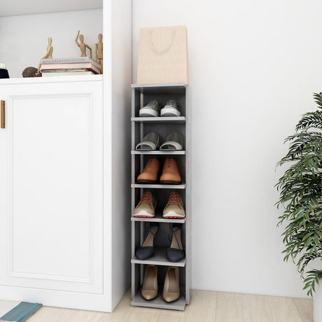 Vidaxl Schuhschrank 27,5 x 27 x 102 cm verarbeiteter Holzbetonpreis