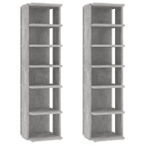 VIDAXL -Schuhschränke 2 ST 27,5 x 27 x 102 cm Betonpreis