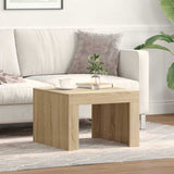 Vidaxl salontafel 50x50x35 cm bewerkt hout sonoma eikenkleurig