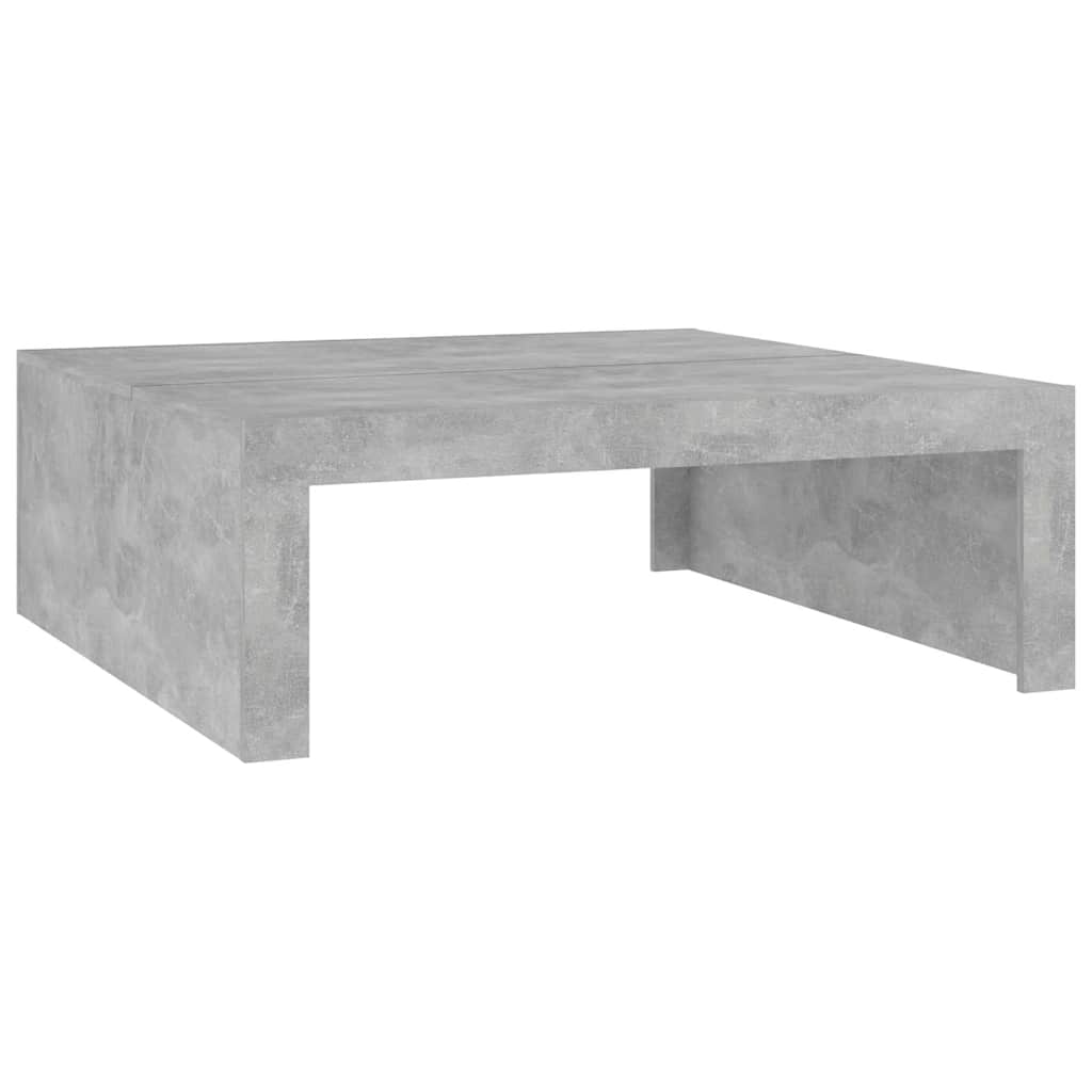 Vidaxl salontafel 100x100x35 cm bewerkt hout betongrijs
