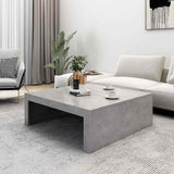 Vidaxl salontafel 100x100x35 cm bewerkt hout betongrijs