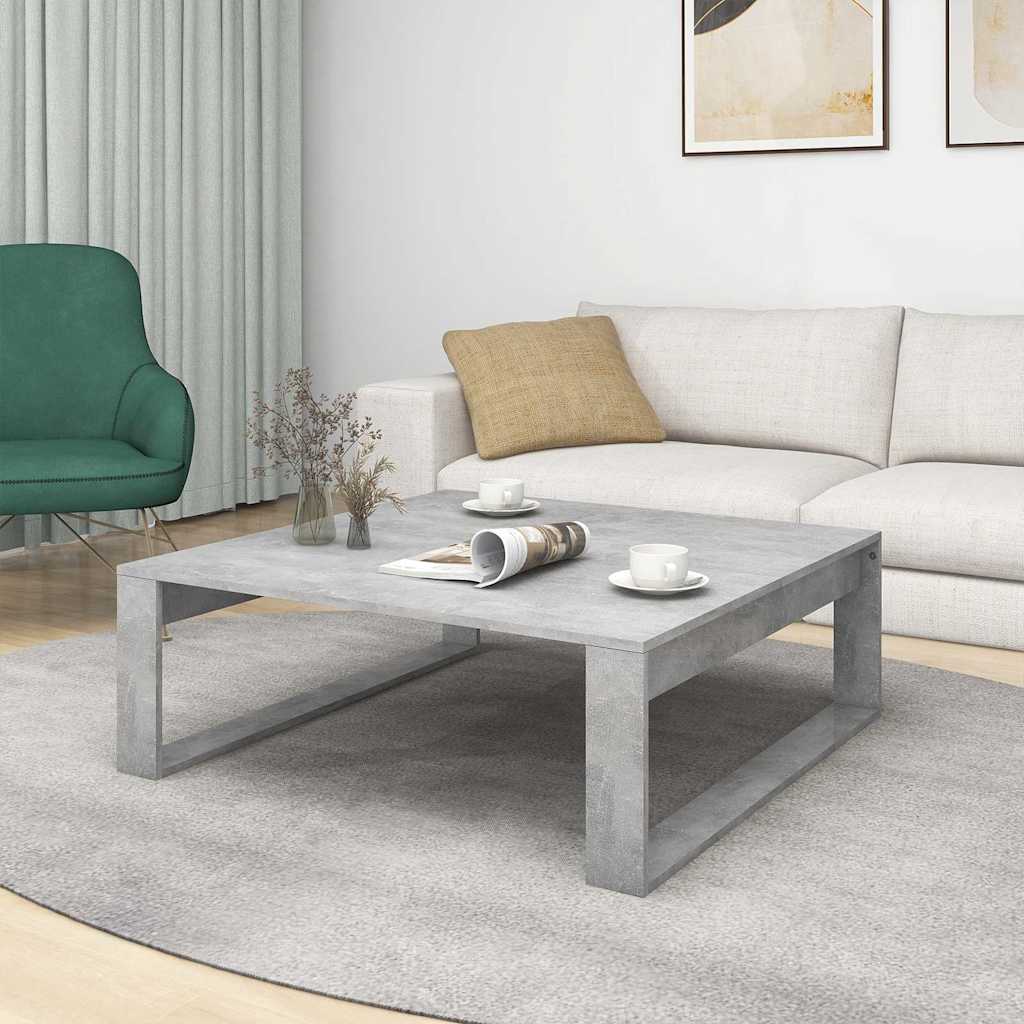 Vidaxl salontafel 100x100x35 cm bewerkt hout betongrijs