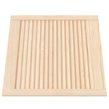 Porte di armadietto Vidaxl con stecche da 4 pezzi 61.5x59,4 cm Pino solido