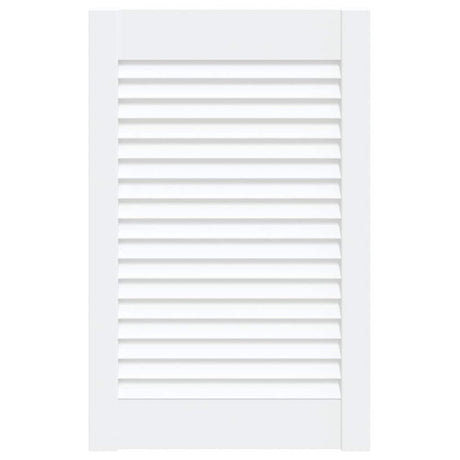 Vidaxl Schranktür mit Lamellen 61,5x39,4 cm Festkiefer weiß weiß