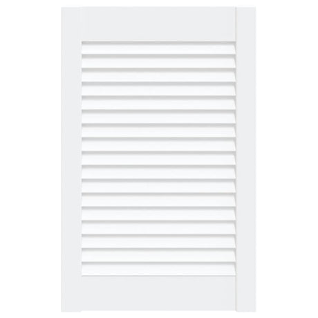 Vidaxl Schranktür mit Lamellen 61,5x39,4 cm Festkiefer weiß weiß