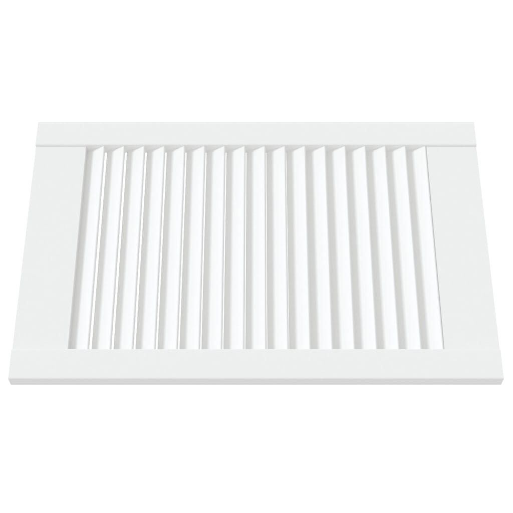 Vidaxl Schranktür mit Lamellen 61,5x39,4 cm Festkiefer weiß weiß