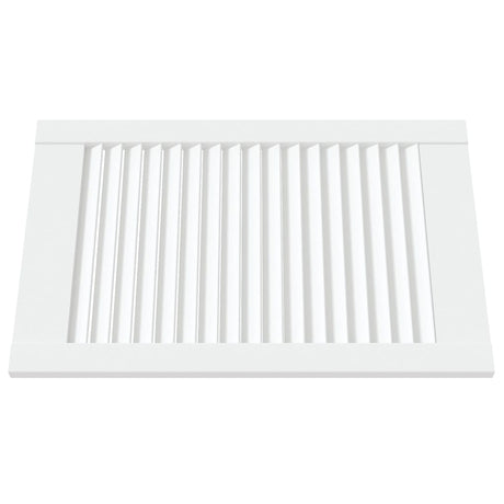 Vidaxl Schranktür mit Lamellen 61,5x39,4 cm Festkiefer weiß weiß