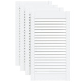 Puertas de gabinete Vidaxl con listones 4 pcs 69x39.4 cm de pino sólido blanco blanco