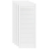 VIDAXL -Schranktüren mit Lamellen 4 Stcs 99,3 x 39,4 cm Gwitrenenhout