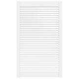 Vidaxl Schranktür mit Lamellen 99,3 x 59,4 cm Festkiefer weiß