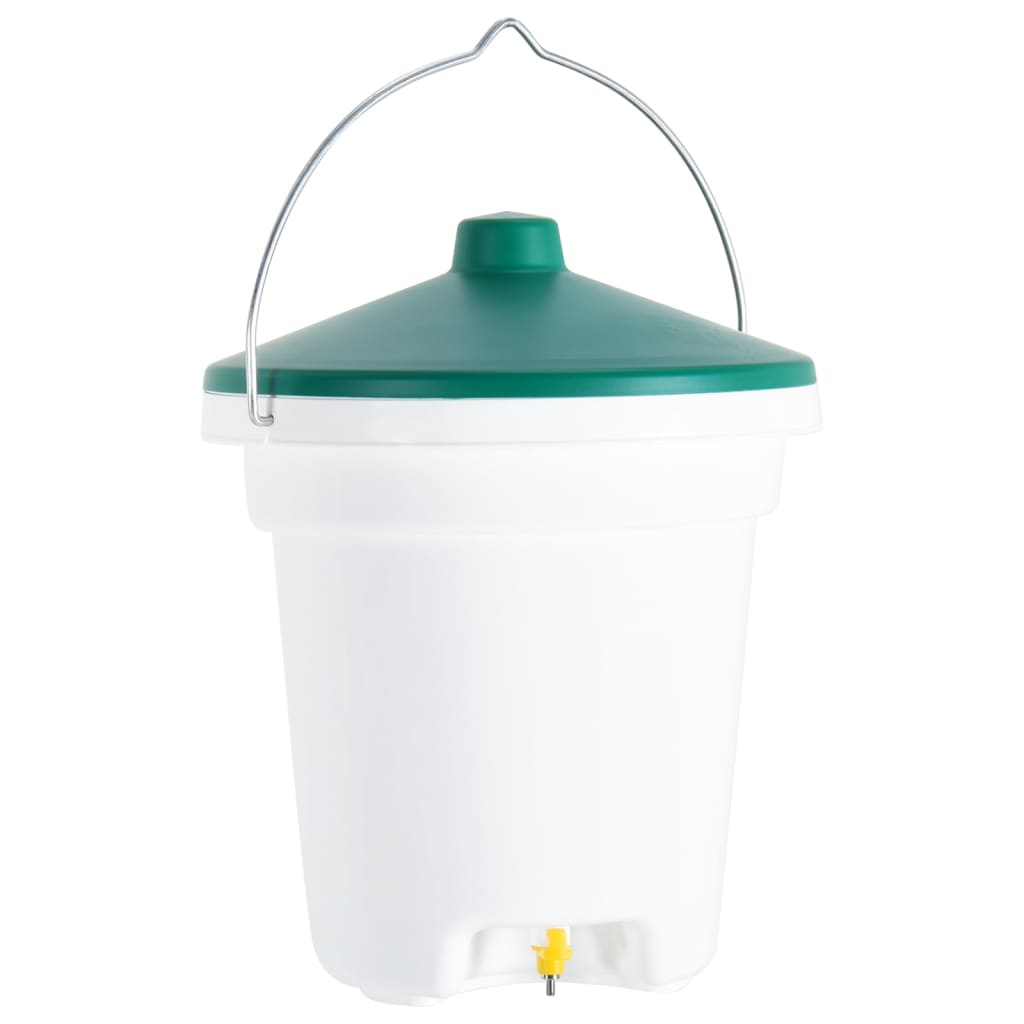 Vidaxl Bin de agua de aves de corral con tetina 12 L