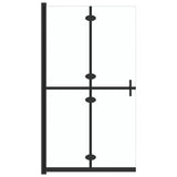 Vidaxl begehete Duschwand zusammenklappbar 110x190 cm ESG-Glas Transparent
