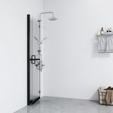 Vidaxl begehete Duschwand zusammenklappbar 110x190 cm ESG-Glas Transparent