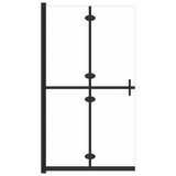 Vidaxl begehete Duschwand zusammenklappbar 120x190 cm ESG-Glas Transparent