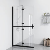Vidaxl begehete Duschwand zusammenklappbar 120x190 cm ESG-Glas Transparent
