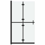 Vidaxl begehete Duschwand zusammenklappbar 70x190 cm ESG-Glas-Matte