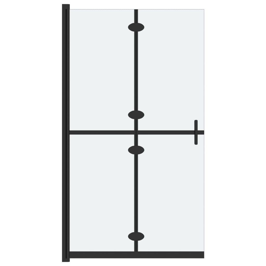 BIDAXL Walk-In duschvägg Hollfällbar 80x190 cm ESG-GLAS MAT