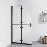 Vidaxl Walk-in Duschwand zusammenklappbar 100x190 cm Esg-Glas Matte