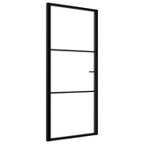 Vidaxl inner door 102.5x201.5 cm ESG glass and aluminum black