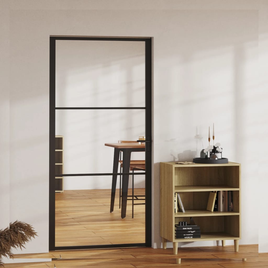 Vidaxl inner door 102.5x201.5 cm ESG glass and aluminum black