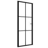 Vidaxl inner door 76x201.5 cm ESG glass and aluminum black