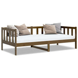 Vidaxl bedbank massief grenenhout honingbruin 90x200 cm