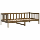 Vidaxl bedbank massief grenenhout honingbruin 90x200 cm