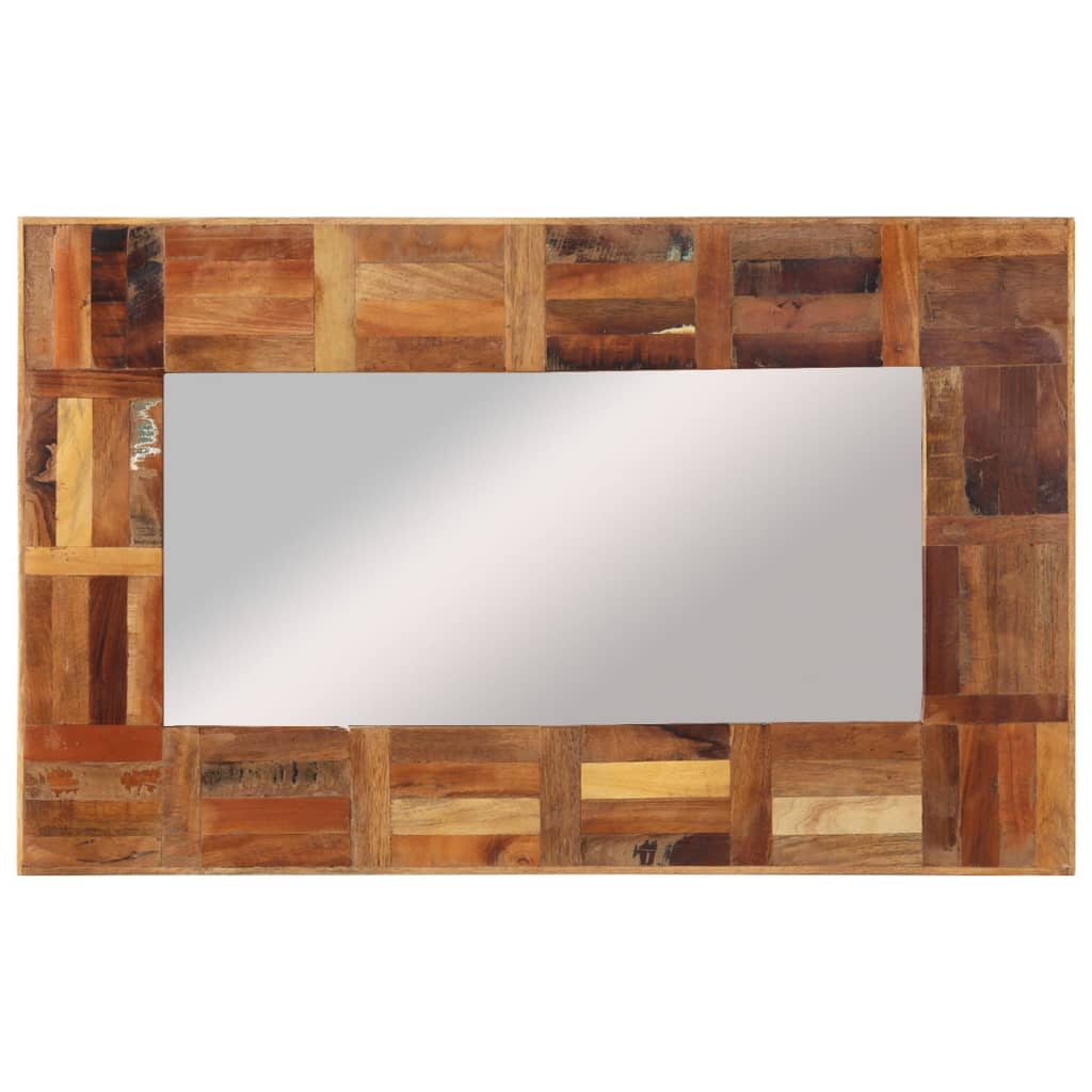 Vidaxl Wall Mirror 50x80 cm Pevné recyklované dřevo