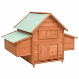 Vidaxl piščančji coop 150x96x110 cm trden pinewood