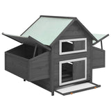 Vidaxl Chicken Coop 150x96x110 cm sólido de gris y blanco