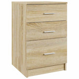 Vidaxl nachtkastje 40x40x63 cm bewerkt hout sonoma eikenkleurig