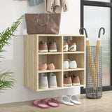 Vidaxl schoenenkast 52,5x30x50 cm sonoma eikenkleurig