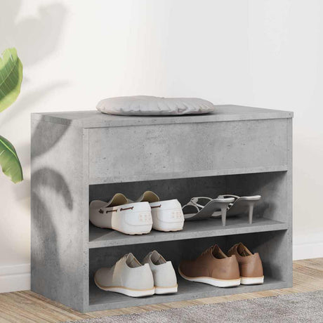 Vidaxl Schuhe Bank 60x30x45 cm verarbeiteter Holzbetrijs
