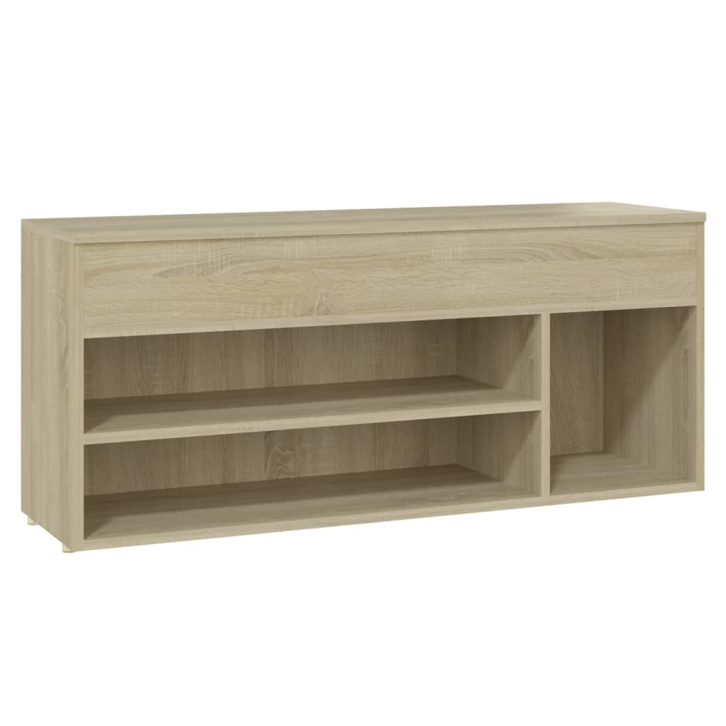 Vidaxl Schoenbank 105x30X45 cm veraarbechte Holz Sonoma oak -colored