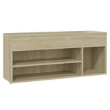 Vidaxl Schoenbank 105x30X45 cm veraarbechte Holz Sonoma oak -colored