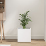 Vidaxl Planter Big 40x40x40 cm bearbetat trävitt